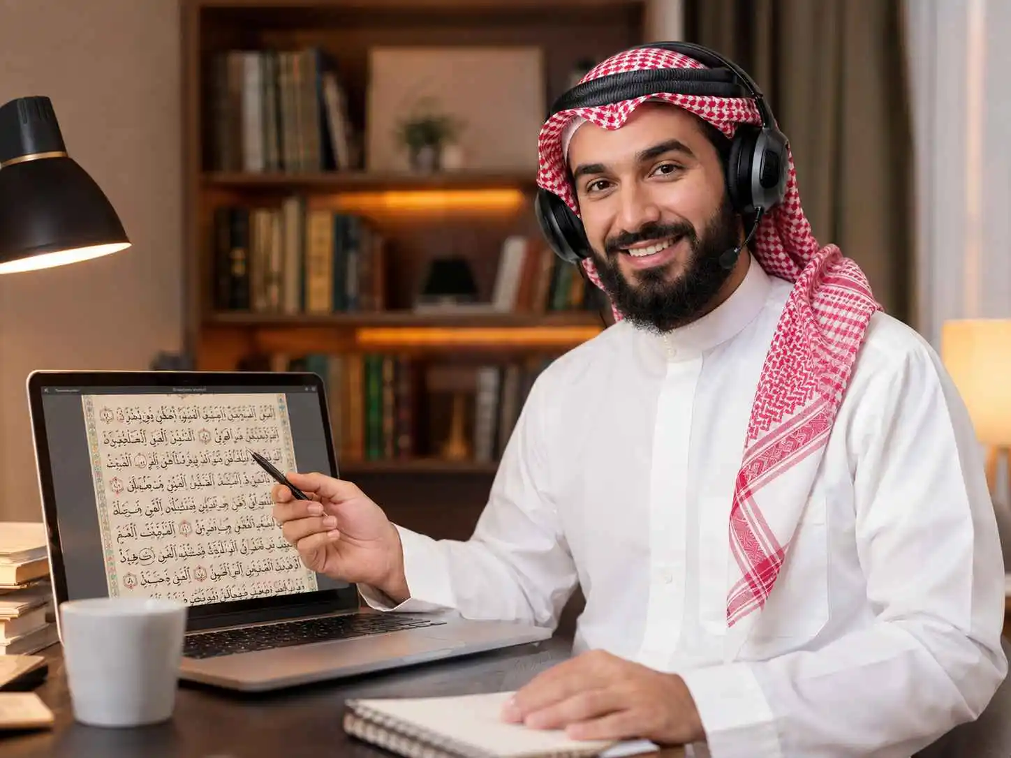 Online Quran teacher UK teaching a student one-to-one
