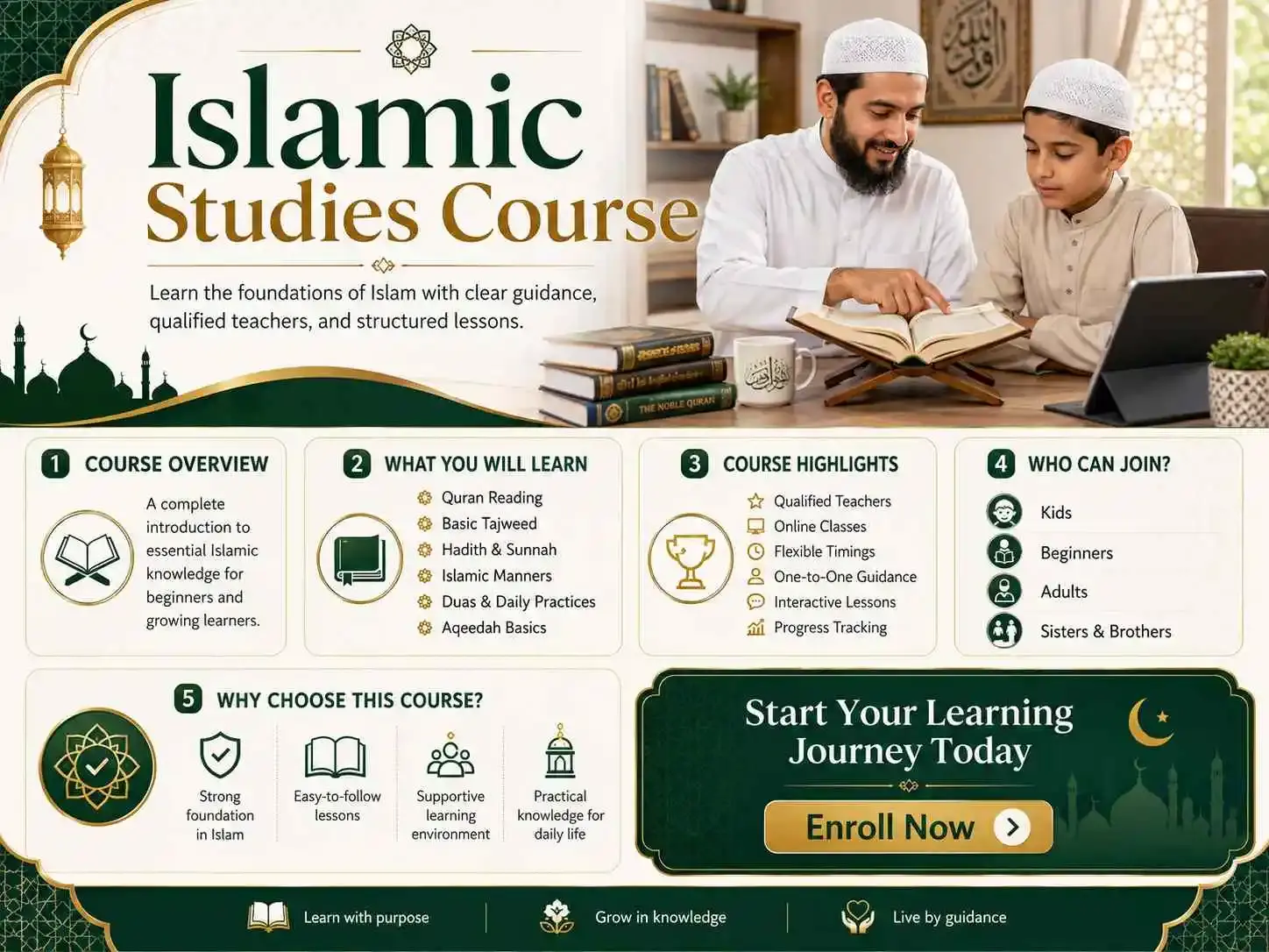 Islamic studies course online for kids and adults UK